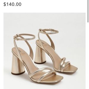 Sam Edelman 8.5 gold block heels